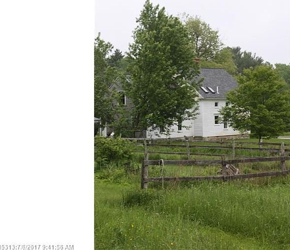 Charming Maine Farmhouse on 5.81 acres is ready to offer the sweet fruits of your labor!! Beautiful view from the pasture to the back of the farm.
