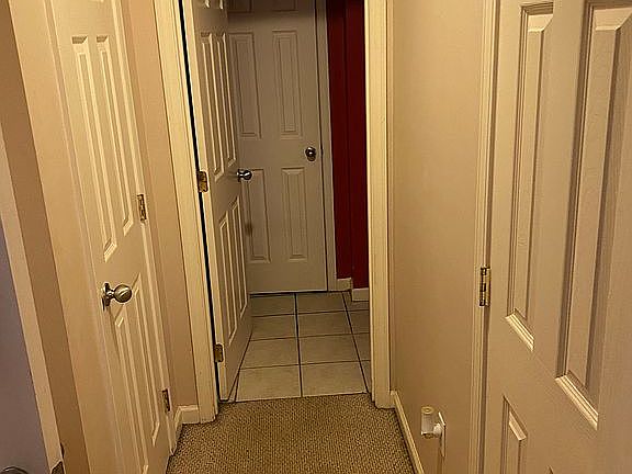 Hall from master bed to bath