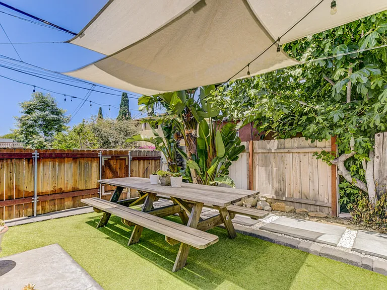 Private backyard