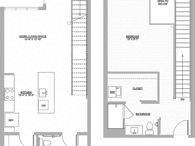 Pierside - Live/Work Loft - 1.5 Beds - 1.5 Baths - 1014 Sq. ft.