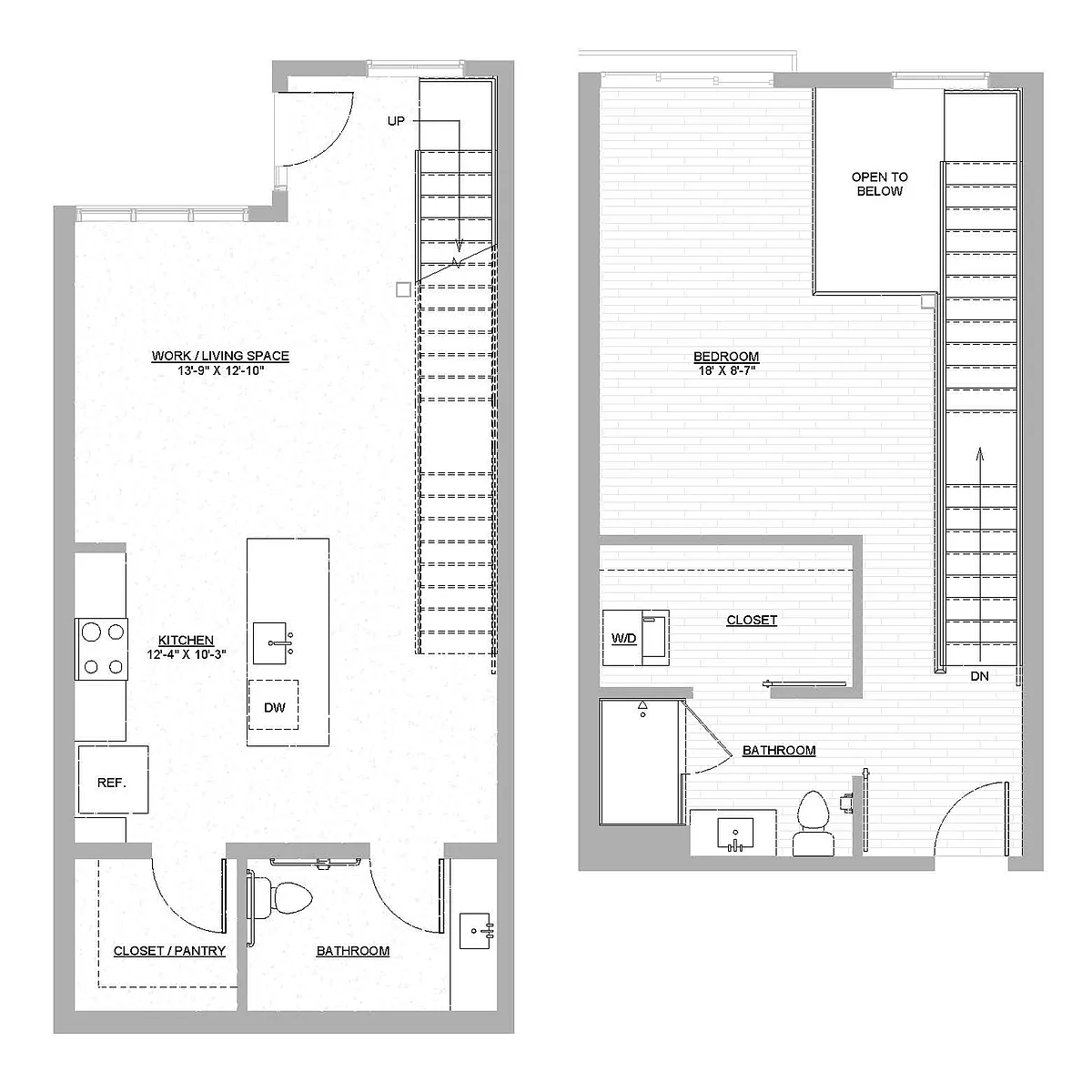 Floor plan Live/Work Loft