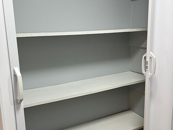 Kitchen pantry -- doors open