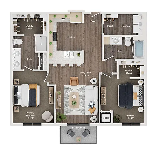 Floor plan C1/C2/C4 - Buchanan