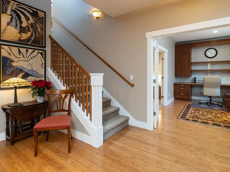 Front entry area with Open Design to Family Room, Dining Room, Kitchen and Den.