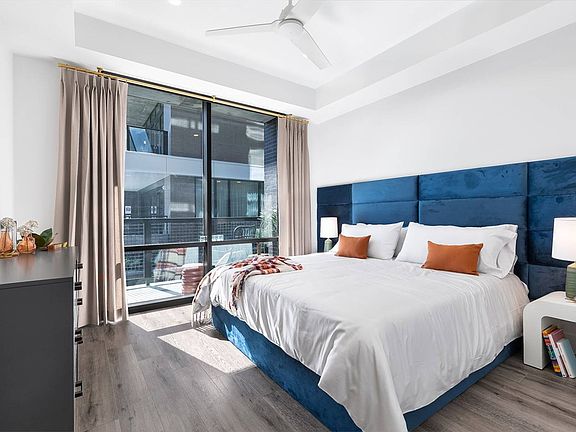 A1 Model Home: Bedroom with Pool View