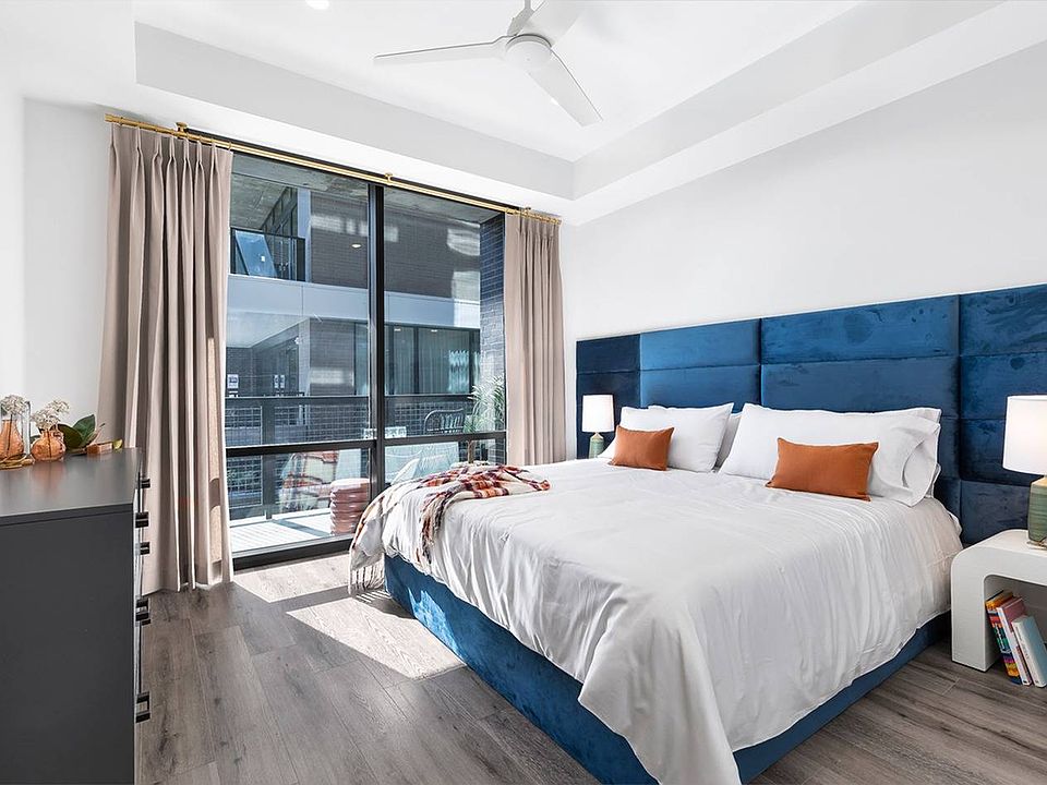 A1 Model Home: Bedroom with Pool View