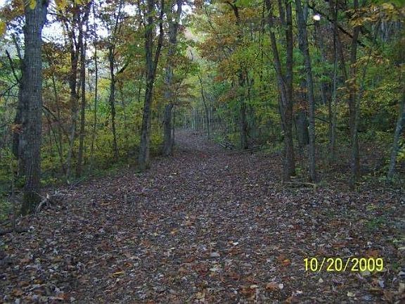 Hiking down to camp