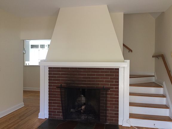 Living room fireplace