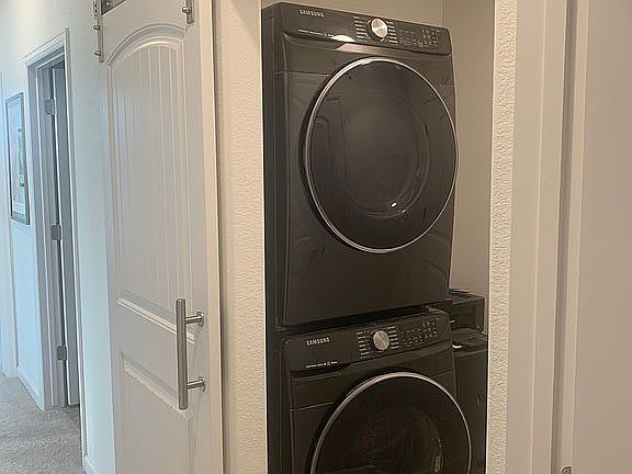 Laundry with Barn Door