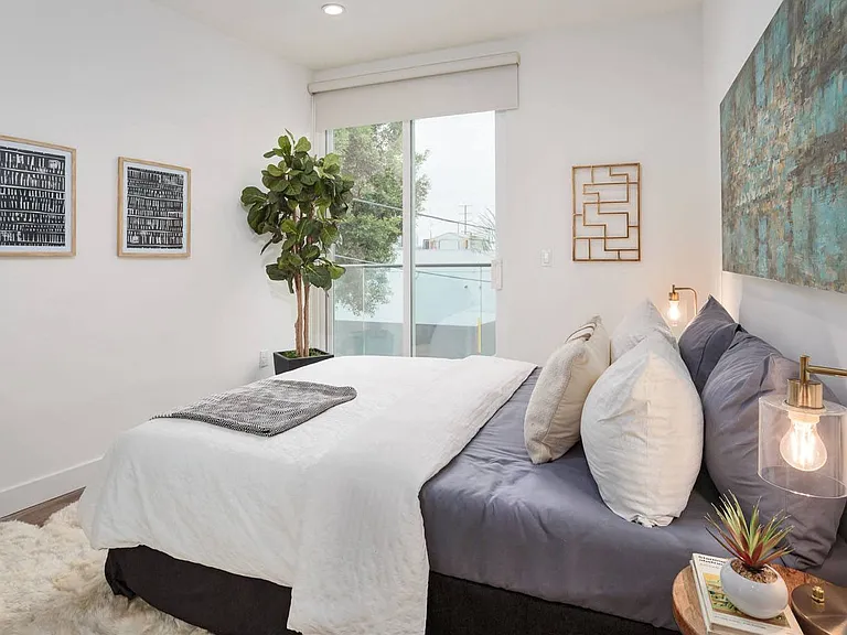Bedroom with Large-Size Windows and Lots of Natural Light