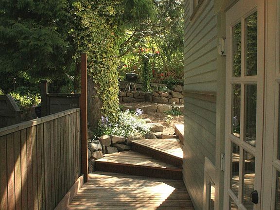 Side French Doors & Deck