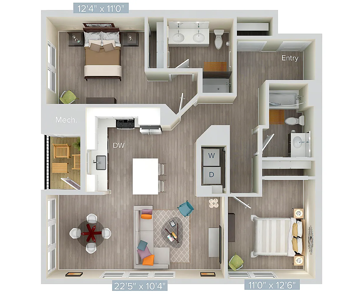 Floor plan B10-urb-1140