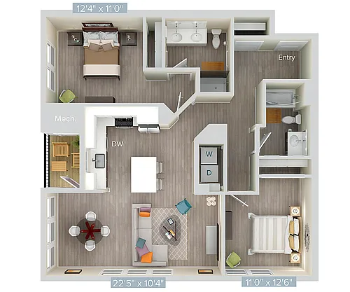Floor plan B10-urb-1140