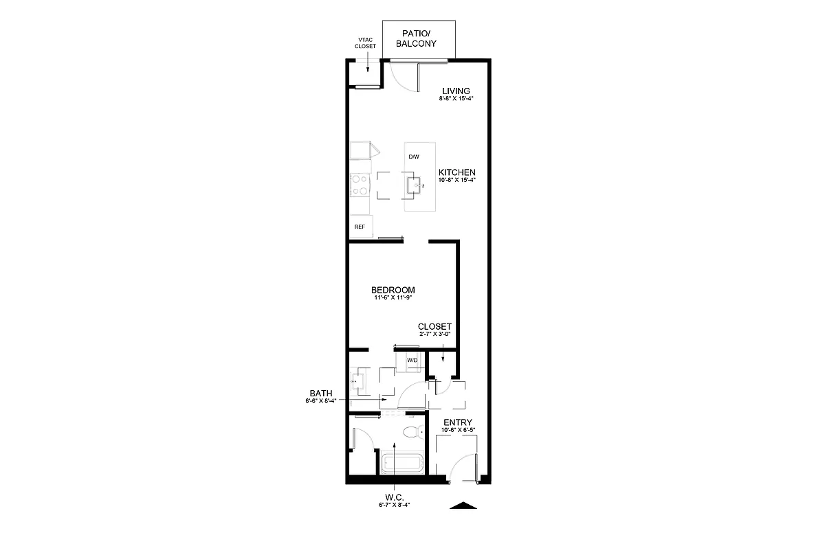 Floor plan Albert - Studio 691