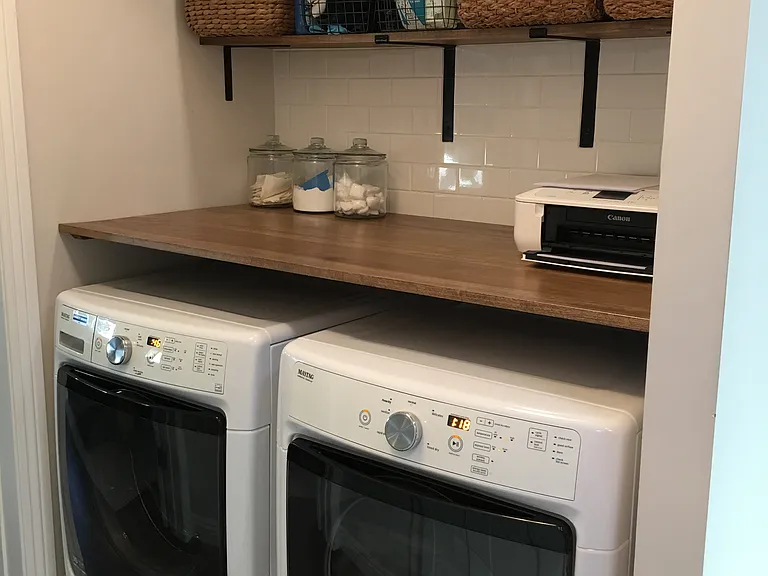 Inside the unit laundry