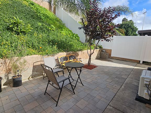 Private backyard.