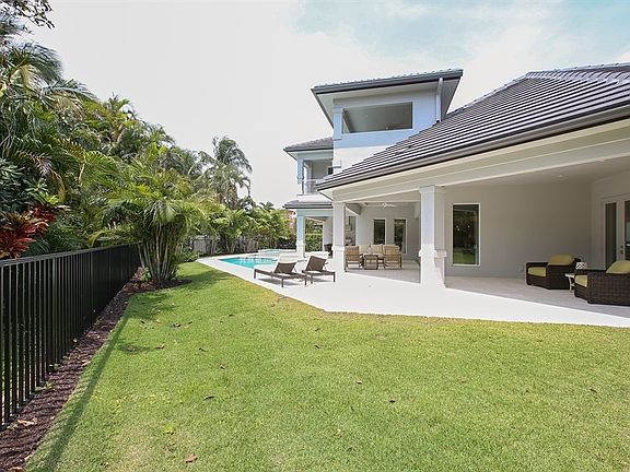 Landscaping around the yard