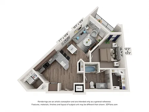 Floor plan A2 and A2S