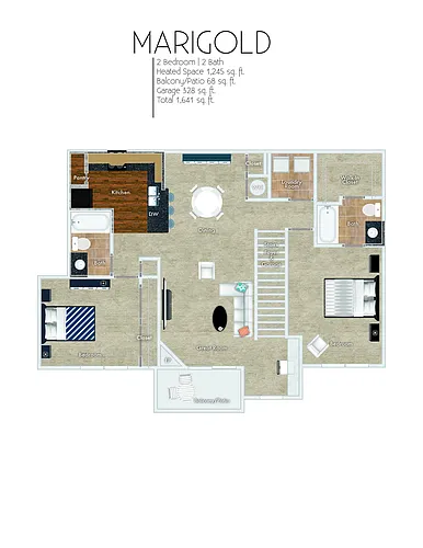 Floor plan Marigold-Garage