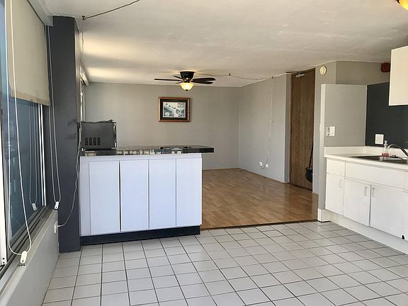 Open kitchen and living room