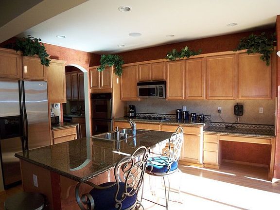 Kitchen with granite counters