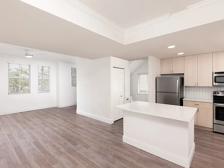 Spacious kitchens that open up to the living room