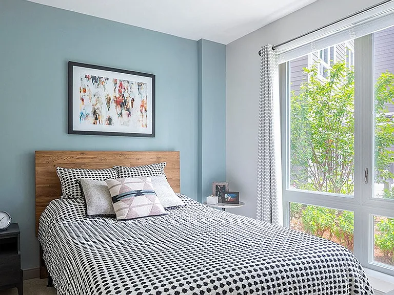 Bright living spaces with oversized windows