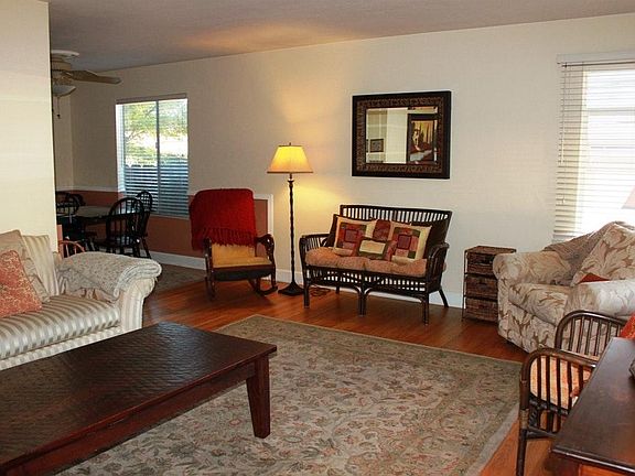 Spacious Living Room with Wood Floors
