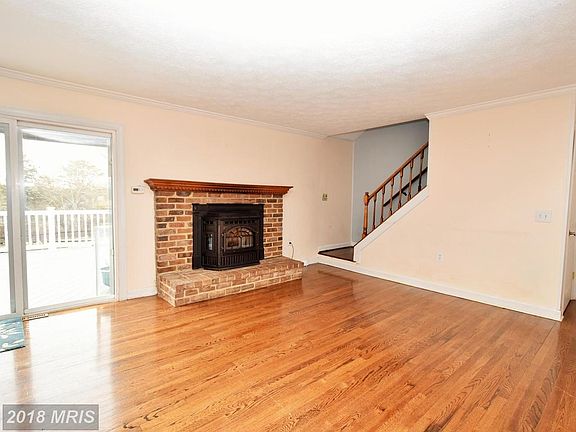 Family Room with Wood Stove Fireplace