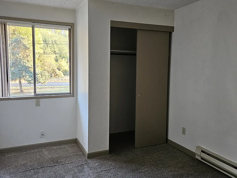 Bedrooms are carpeted.