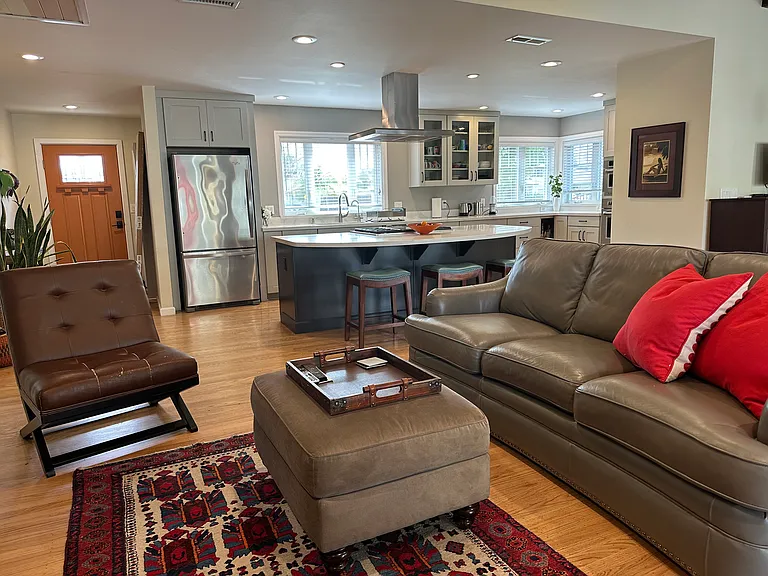 Great room and kitchen