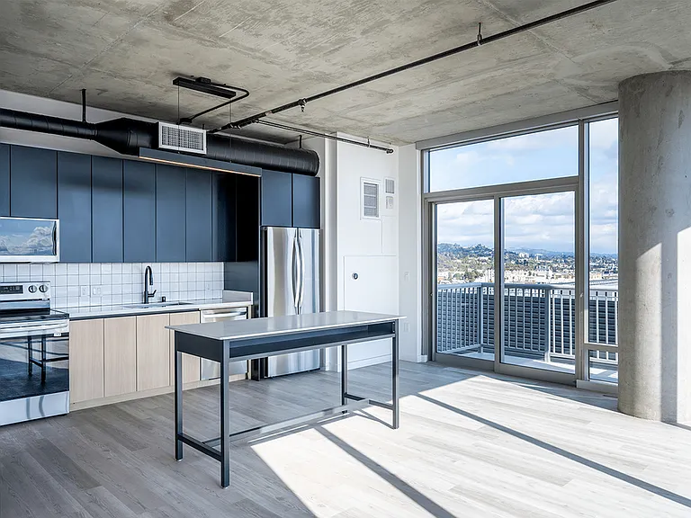 Penthouse Kitchen with Private Balcony