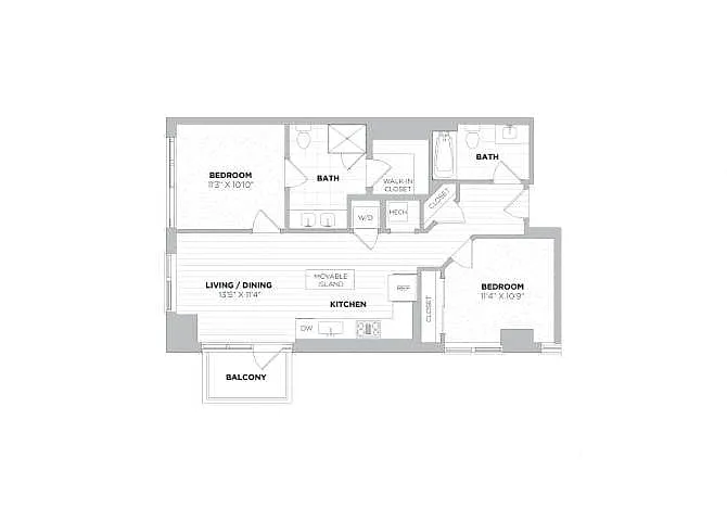 Floor plan Dylan 1J