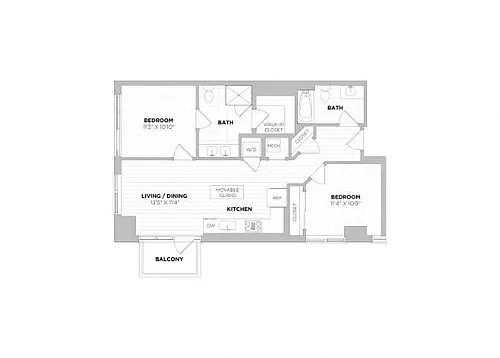 Floor plan Dylan 1J