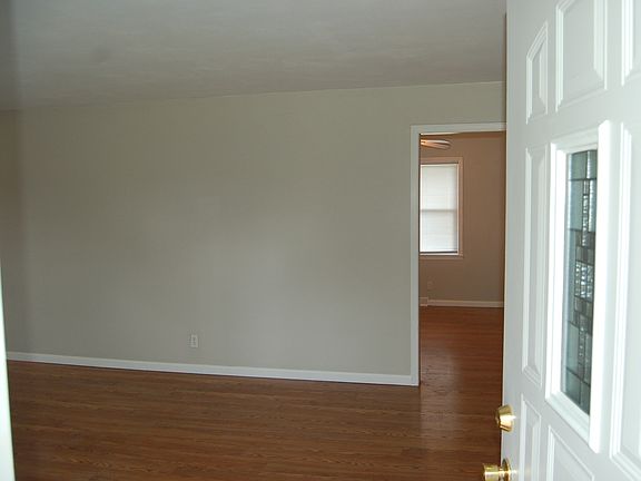 Walking in the front door.