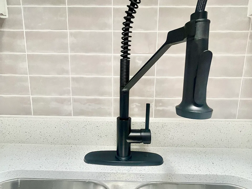 New Kitchen faucet, sink, & countertop
