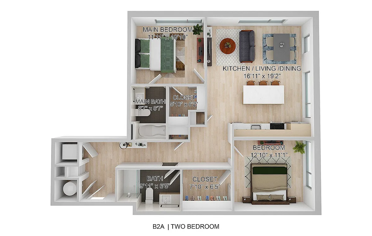 Floor plan B2A