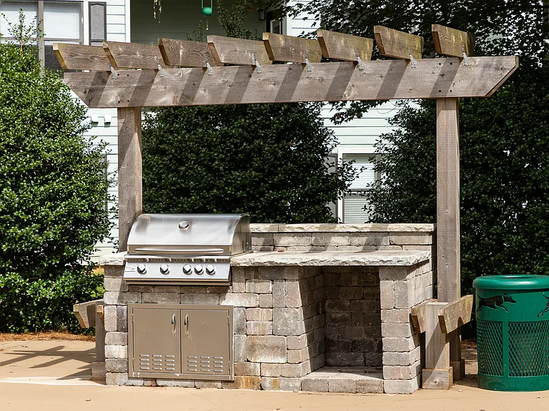 Sport court grilling area