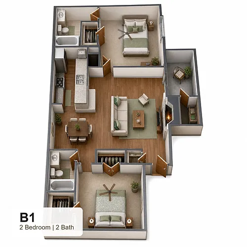 Floor plan B1