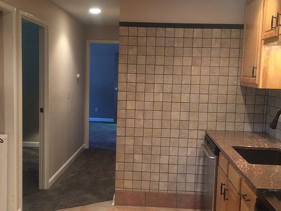 view from kitchen to hallway