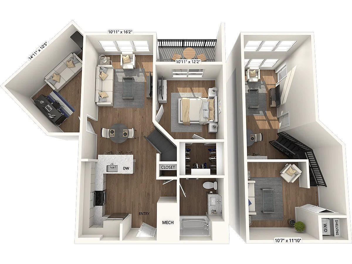 Floor plan A14-D-L-Base Collection