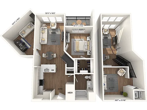 Floor plan A14-D-L-Base Collection