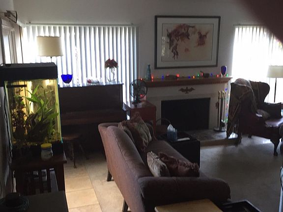 living room and small patio