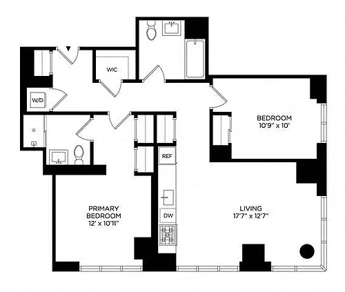 Floor plan 2AB Penthouse West