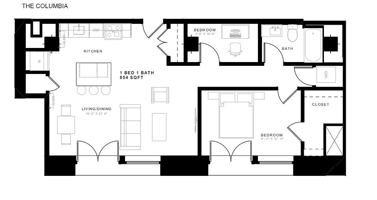 Floor plan The Columbia