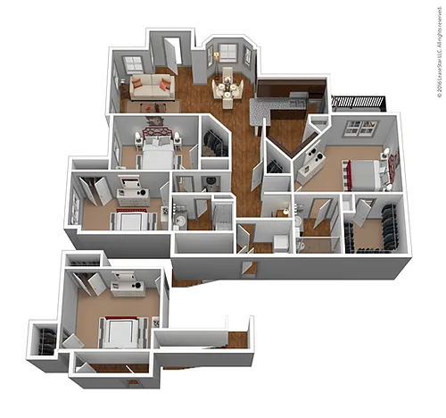 Floor plan C1G - Attached Garage Included