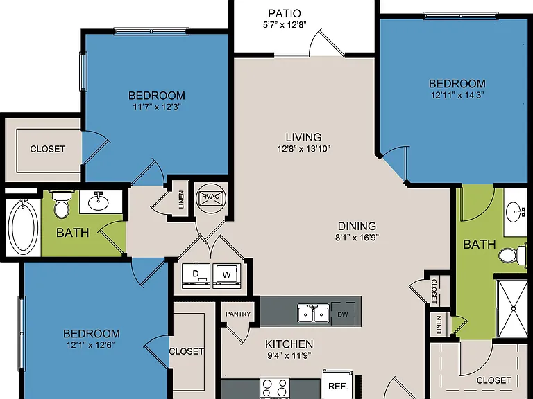 C1 floor plan The Manor at Weston