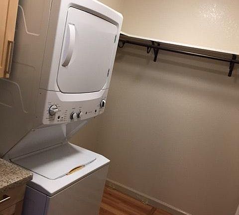 Washer and Dryer in walk in closet