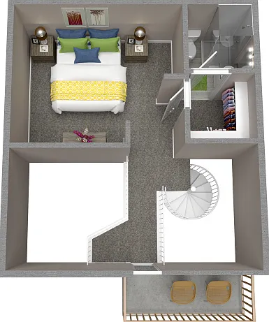 2 Bedroom Loft - Upstairs 2 Bedroom Loft - Upstairs