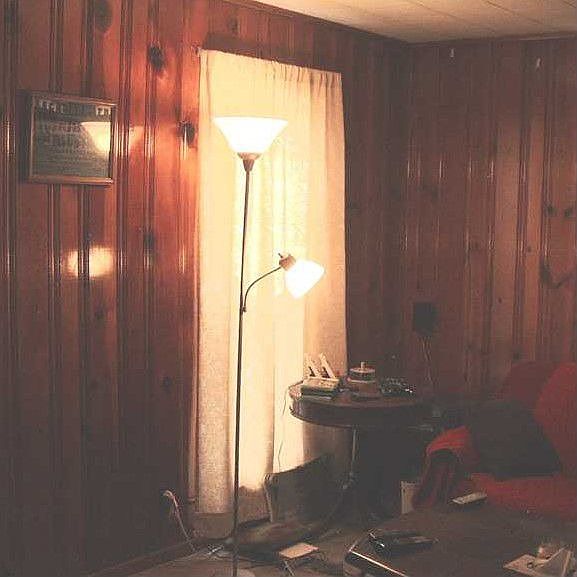 Livingroom  finished in Knotty Pine